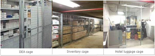 LockersUSA DEA cage, Inventory cage, hotel luggage cage