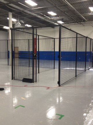 Wire partition security cages NYC