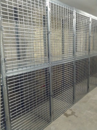 two tier tenant storage cages Hempstead 